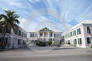 Decorated Nassau Historic Parliament Square photo