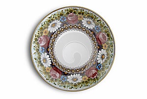 Decorated plate
