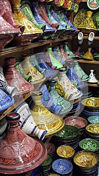 Decorated plates medina souk