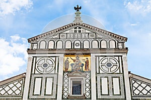 Decorated roof of Basilica San Miniato al Monte