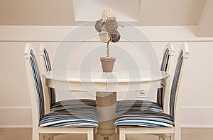 Decorated Set of Chairs And Table