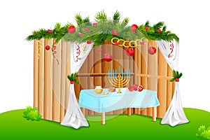 Decorated Sukkah photo