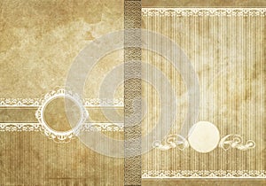 Decorated vintage paper background.