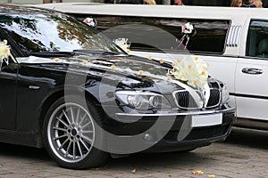 Ozdobený svatba auta 