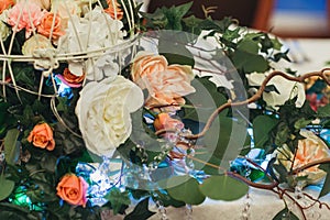 Decorated wedding flowers