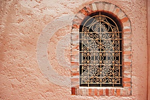 Decorated window in Majorelle Garden photo