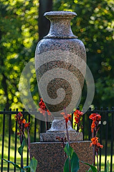 Decoration of Alexandria park in Petergof, suburb of Saint-Petersburg