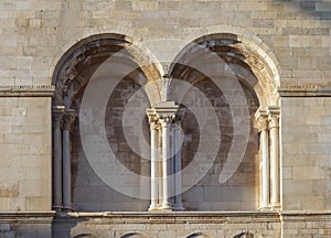 Decoration of bell tower of Trani Cathedral