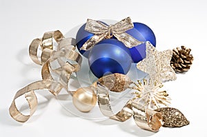Decoration in blue and gold