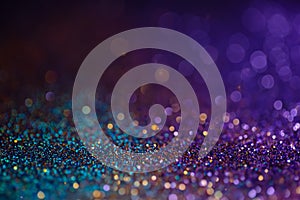 Decoration bokeh lights background, abstract sparkle backdrop with circles,modern design overlay with sparkling glimmers