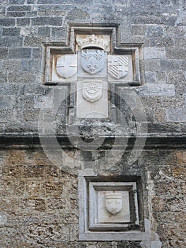 Decoration in the castle city of Rhodos