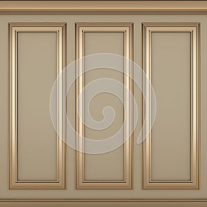 Decoration classic cream wall