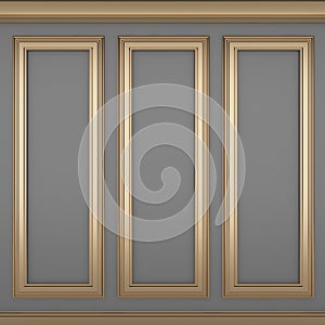 Decoration classic glay wall