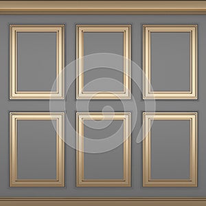 Decoration classic glay wall