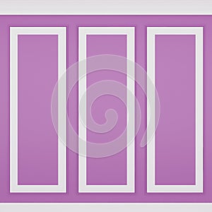 Decoration classic pink wall