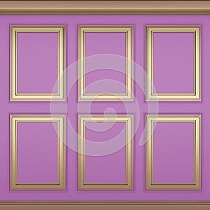 Decoration classic pink wall