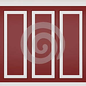 Decoration classic red wall