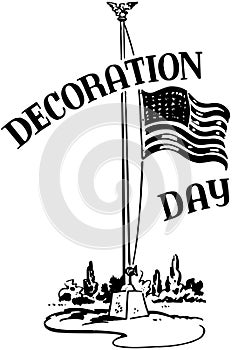 Decoration Day With Flag