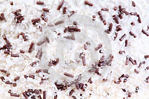 Decoration of dessert