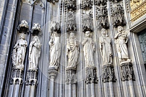 Decoration elements. Cologne cathedral, Germany