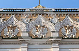 Decoration of facade Grand Kremlin Palace