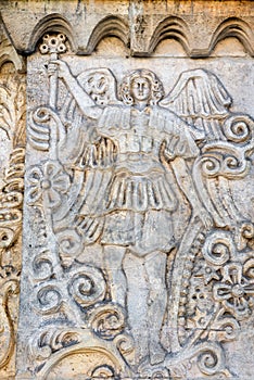 Decoration of the facade of the temple