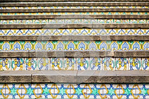 Decoration of famous steps in Caltagirone