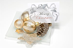 Decoration with greeting card