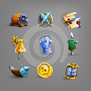 Decoration icons for games.