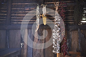 Decoration inside of Mapuche Ruca