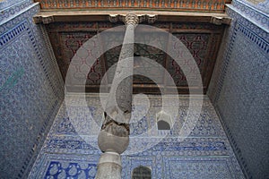 Decoration of a mosque in Uzbekistan photo