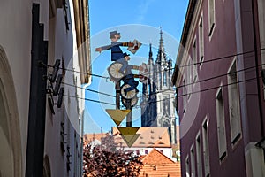 Decoration in the old city Meissen