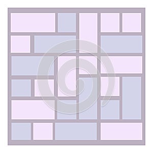 Decoration paving icon, cartoon style