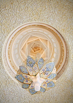 Decoration of Sheikh Zayed Mosque. Abu Dhabi