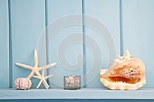 Decoration with shellfish,