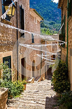 Decoration in streets, fiesta major