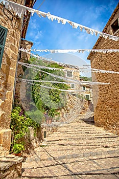 Decoration in streets, fiesta major photo