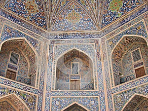 Decoration Tilya-Kori madrasah in Samarkand