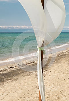 Decoration on tropical beach