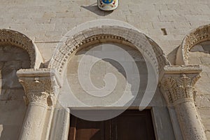 Decoration of west facade of Trani Cathedral