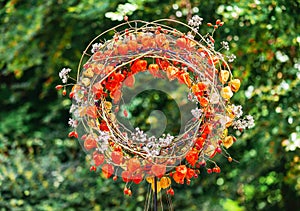 Decoration Wreath with Physalis