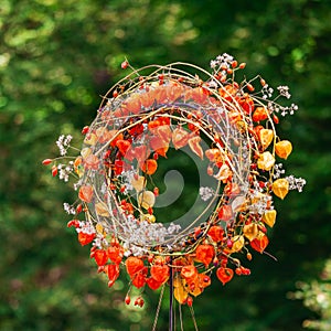 Decoration Wreath with Physalis