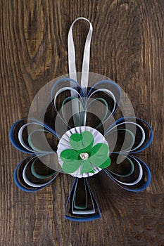 Decoration on your door to celebrate St. Patrick`s day. Copy paste