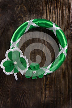 Decoration on your door to celebrate St. Patrick`s day. Copy paste