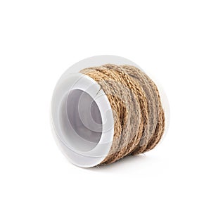 Decorational rope string on a bobbin