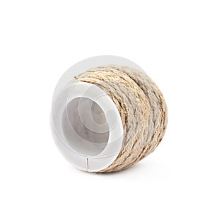 Decorational rope string on a bobbin