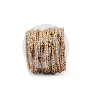 Decorational rope string on a bobbin