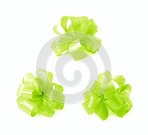 Decorational tape bow isolated