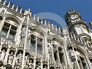 The decorations of the facade and the tower