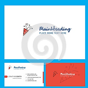 Decorations Logo design with Tagline & Front and Back Busienss Card Template. Vector Creative Design